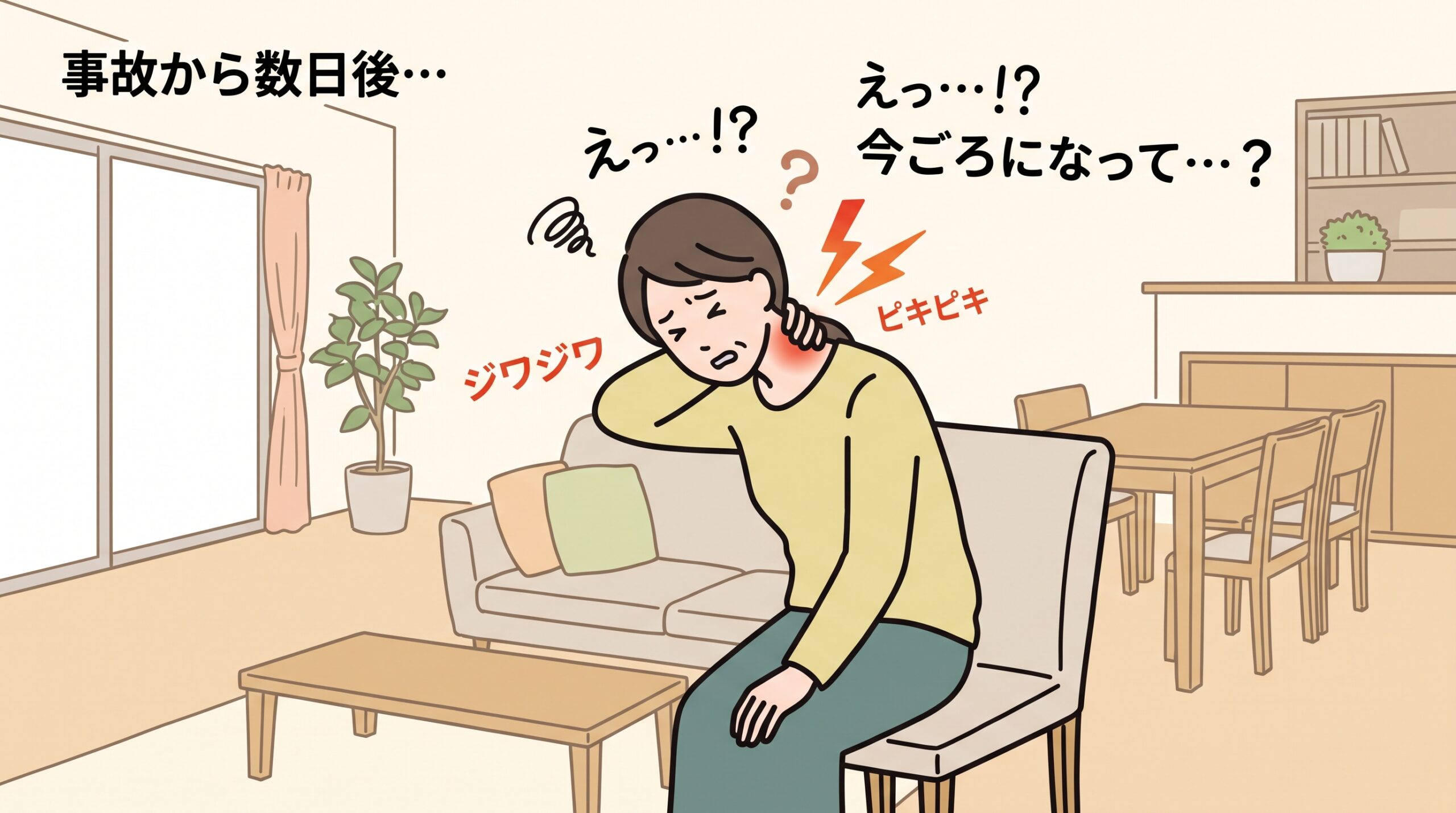 遅れてくる痛み